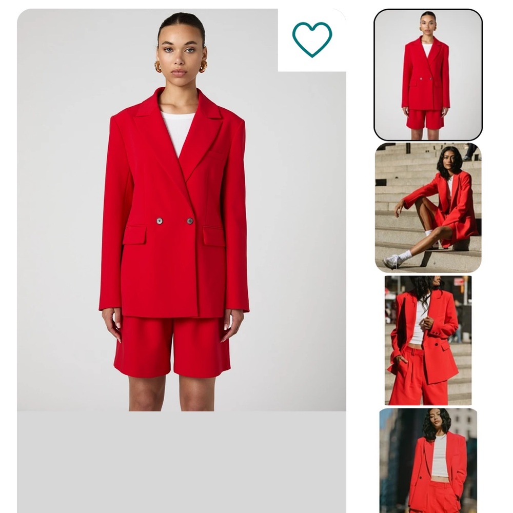 The French Connection Red Blazer size S - Picture 8 of 10